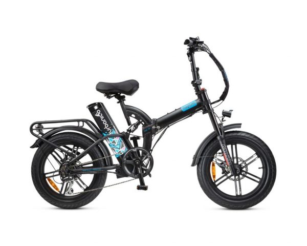 אופניים חשמליים MAX2022 צד ימין בצבע שחור כחול