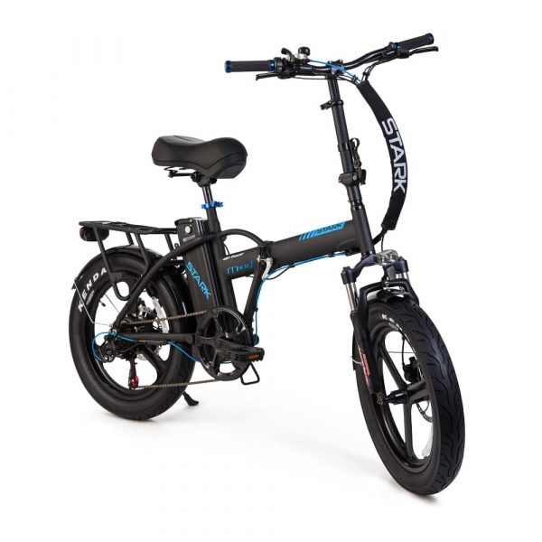 אופניים חשמליים STARK MACH 3 שחור כחול צד ימין קידמי